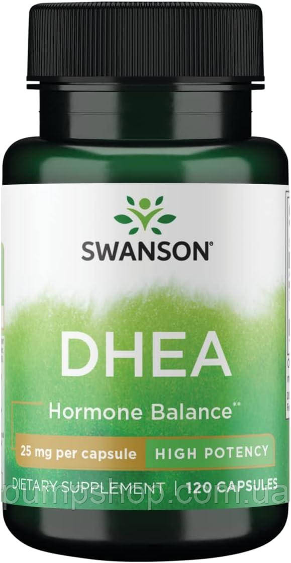 Для підвищення тестостерону Swanson DHEA 25 мг 30 капс. (уцінка термін по 7.23)