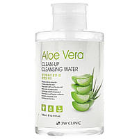 Мицеллярная очищающая вода с экстактом алоэ 3W Clinic Aloe Clean-Up Cleansing Water 500 мл