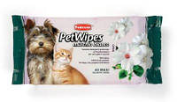 Padovan Pet Wipes Muschio Bianco Очищающие влажные салфетки с ароматом белого мускуса для собак,котов 1 уп