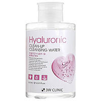 Мицеллярная очищающая увлажняющая вода 3W Clinic Hyaluronic Clean-Up Cleansing Water 500 мл