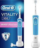 Электрическая зубная щетка ORAL_B Vitality D100.413.1 Sens Clean типа 3710 Blue 1шт