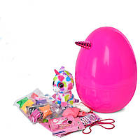 Детский набор для творчества в большом Яйце на 18 предметов с мягким Единорогом Bamby MK 4750-1