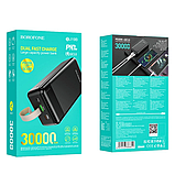Універсальна зарядна батарея Power bank Borofone BJ19B PD20W+QC3.0 30000 mAh (Чорний), фото 4