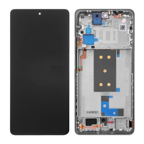 Дисплей для Xiaomi 11T з сенсорним склом в рамці (Сірий) Сервісний оригінал, фото 1