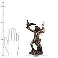 Колекційна статуетка "Зевс Громовержець" під бронзу з пілістоуну від італійського бренду Veronese 22 см, фото 6
