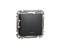 Одноклавишный переключатель с подсветкой черный [SDD114106L] ABS-UV Sedna Design&Element Шнейдер Электрик