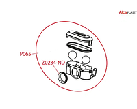 Z0234-ND Прокладка гідрозакрива для пластикового водовідвідного жолоба P065 Alca Plast