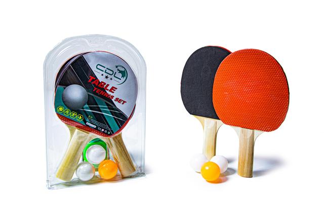Дитячий набір для гри в настільний теніс (2 ракетки + 3 кульки)
