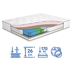 Ортопедичний матрац Sun / Сан з блоком незалежних пружин