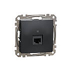 Один роз'єм RJ45 кат.5E UTP чорний [SDD114451] ABS-UV Sedna Design&Element Шнейдер Електрік