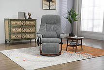 Крісло для відпочинку Avko Style ARMH 004 Grey з масажем та підігрівом, фото 5