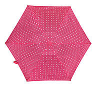 Жіноча парасолька фірми Zest механічна, рожевий в краплинку, система антивітер, довжина 16 см