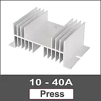 Радиатор для твердотельного реле SSR10 - SSR40, 70x125x50 мм