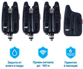 Набір сигналізаторів клювання World4Carp WC310 3+1 (без кейса).