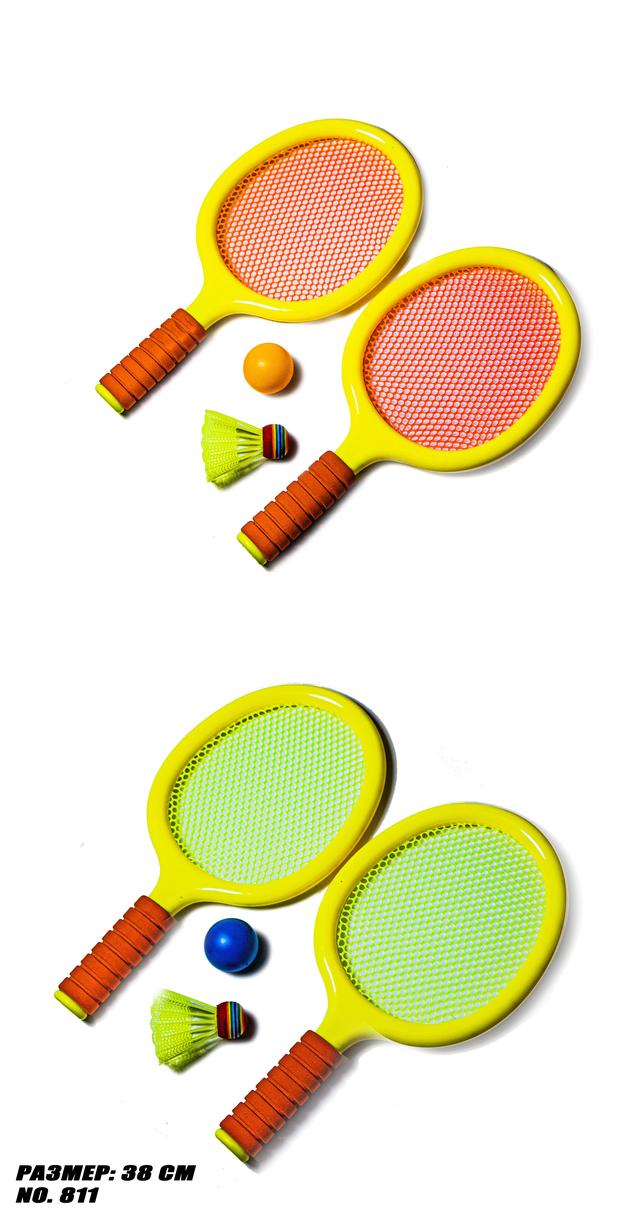 Дитячий набір для гри в бадмінтон / теніс (з воланчиком та кулькою в комплекті)