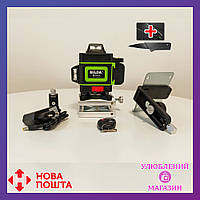 Лазерний рівень Hilda 4D ЗЕЛЕНИЙ ЛУЧ лазерний нівелір 16 ліній 360 градусів