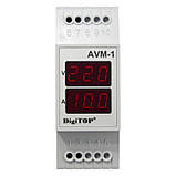 Амперметр-вольтметр AVM-1 однофазний DigiTOP, фото 2