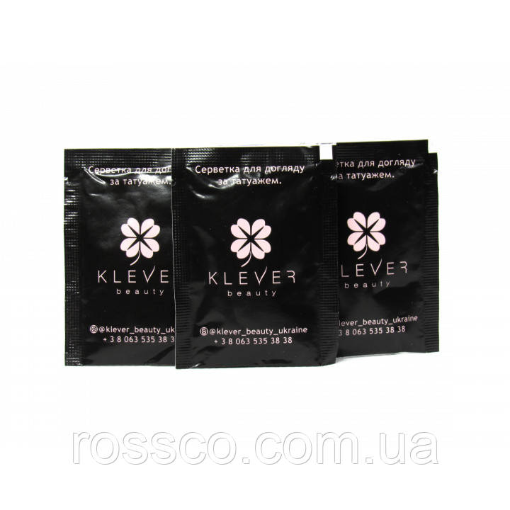 СЕРВЕТКА ДЛЯ ДОГЛЯДУ ЗА ТАТУАЖЕМ KLEVER BEAUTY