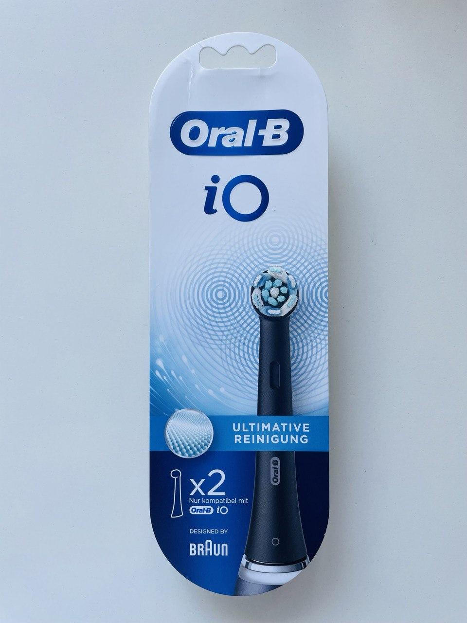Насадки для електричної зубної щітки Oral-B iO Series Ultimate Clean (Ultimative Reinigung) Black (2 шт.)