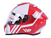 Шолом VIRTUE MD-813, інтеграл (червоно-білий, size M), фото 2