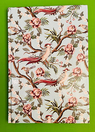 Канц Книга записна А4/96арк. ”Axent” /8422-568-A/ кліт., Birds&Flowers-1 (66944) (1/10), фото 1
