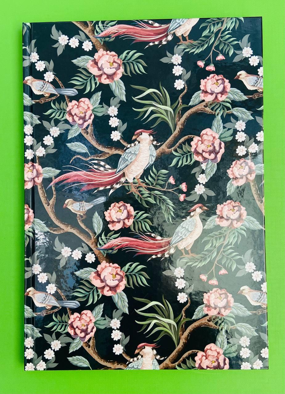 Канц Книга записна А4/96арк. ”Axent” /8422-571-A/ кліт., Birds&Flowers-4 (66947) (1/10)