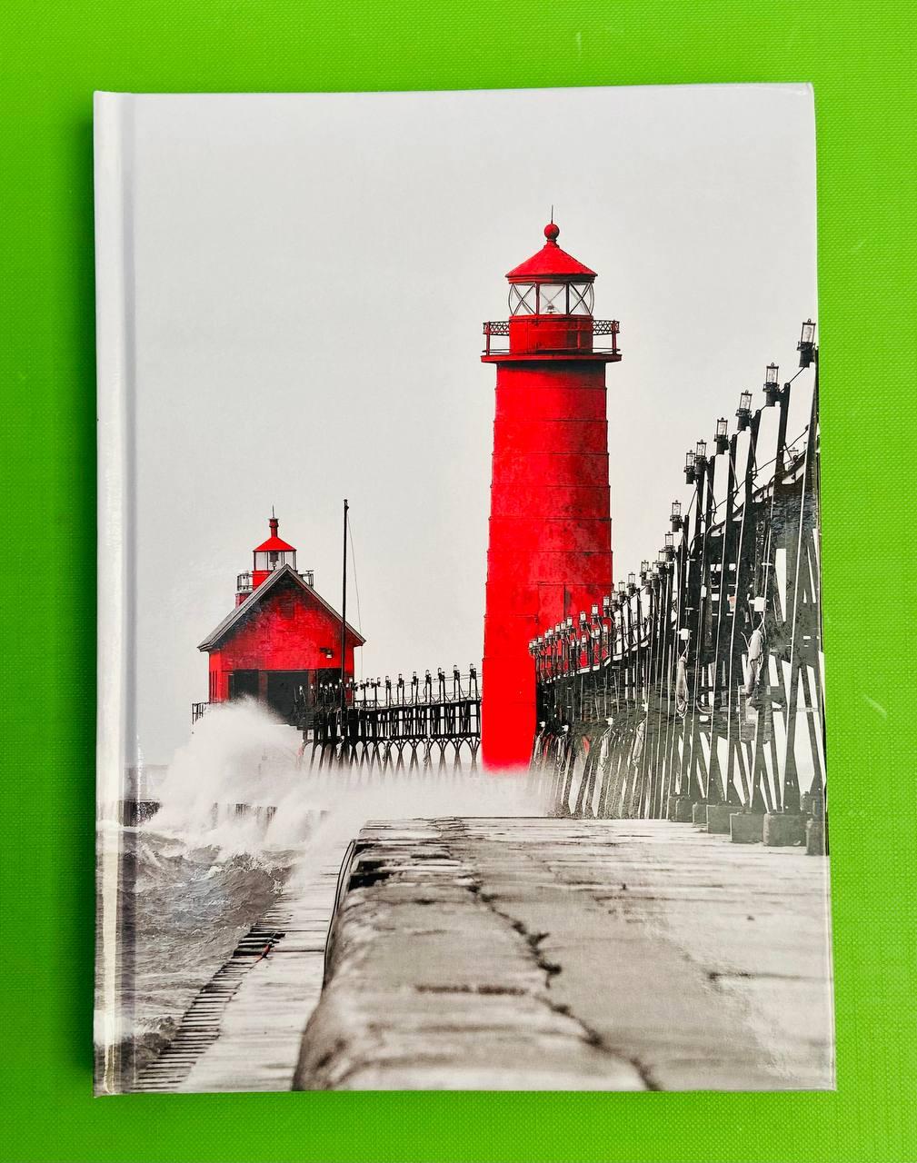 Канц Книга записна А5/96арк. ”Axent” /8457-4-A/ кліт., тверда обкл., R&B Lighthouse (66960) (1/20)