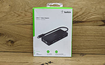 Адаптер Belkin USB-C - HDMI/VGA/DVI/DisplayPort (AVC003BTBK) Новий