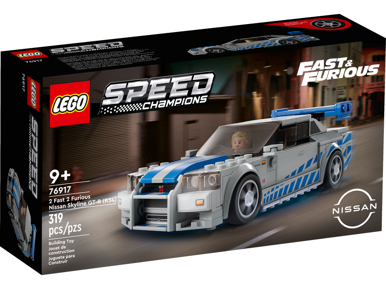 Конструктор LEGO Лего Speed Champions Подвійний форсаж Nissan Skyline GT-R (R34) (76917)
