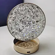 Настільний Круглий кришталевий світильник із сенсорним керуванням Creatice Table Lamp19, фото 3