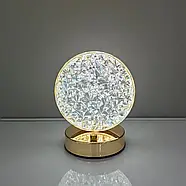 Настільний Круглий кришталевий світильник із сенсорним керуванням Creatice Table Lamp19, фото 5