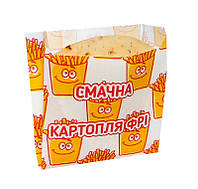 Упаковка для картоплі фрі 105х100х50 мм маленька порція (1/уп/1000шт)