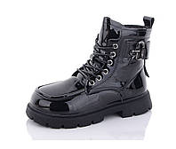 Зимние ботинки для девочек Леопард G8072-1/34 Черный 34 размер