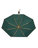 Парасолька жіноча механічна Parachase №3265 складна на 8 спиць (88839G-E) Золотистий з зеленим, фото 4