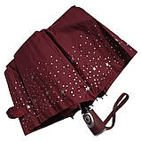 Парасолька напівавтомат Frei Regen FAS3027 жіноча на 9 спиць Зірочки з горошком (88860-3-E) Бордовий, фото 2