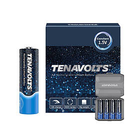 Акумулятор літієвий TENAVOLTS AA 1850 mAh 1.5V 4 шт./пач. box