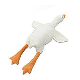 М'яка іграшка подушка Гусь-обіймусь плюшева 70 см Білий (45495-E), фото 2