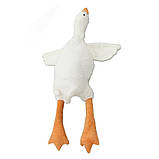 М'яка іграшка подушка Гусь-обіймусь плюшева 70 см Білий (45495-E), фото 4