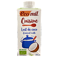 Вершки кокосові органічні рослинні Екоміл Ecomil coconut 200ml 24шт/ящ (Код: 00-00015289)