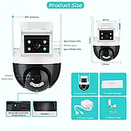 WiFi / IP відеокамера Besder A18Q 4MP з 2 об'єктивами, фото 5