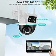 WiFi / IP відеокамера Besder A18Q 4MP з 2 об'єктивами, фото 4