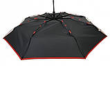 Парасолька жіноча автомат Susino 16301AC 8 спиць (88846-4-E) Чорний з червоною облямівкою, фото 6