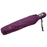 Парасолька напівавтомат Frei Regen FAS3027 жіноча на 9 спиць Зірочки з горошком (88860-5-E) Фіолетовий, фото 3