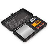 Ваги ювелірні CX-Series Pocket Scale на 200г (0,01г) з гирею 50 г та пінцетом (81030-E), фото 3