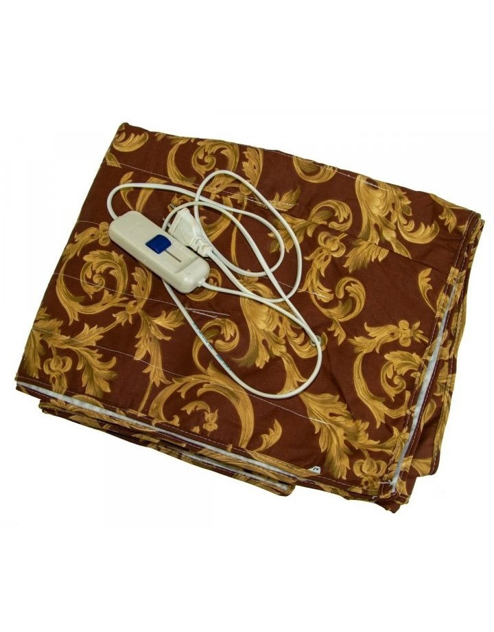 Електропростирадло Тріо 150х120 см (двохспальне), з підігрівом Коричневий, фото 1