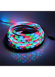 Світлодіодна стрічка SMD 3528 RGB (54 LED/m) 5 метрів на силіконі з блоком та пультом керування (25251-E), фото 9