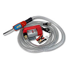 Установка для перекачування дизеля (насос, паливний пістолет з лічильником, шланги) Rewolt RE SL001C-12V