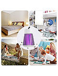 Пастка-лампа від комах Mosquito killing Lamp YG-002 від USB з LED підсвічуванням (65213-1-E) Сіра, фото 5