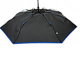 Парасолька жіноча автомат Susino 16301AC 8 спиць (88846-3-E) Чорний з синьою облямівкою, фото 6