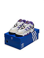 Женские кроссовки Adidas Originals Niteball ll White Grey Purple 39